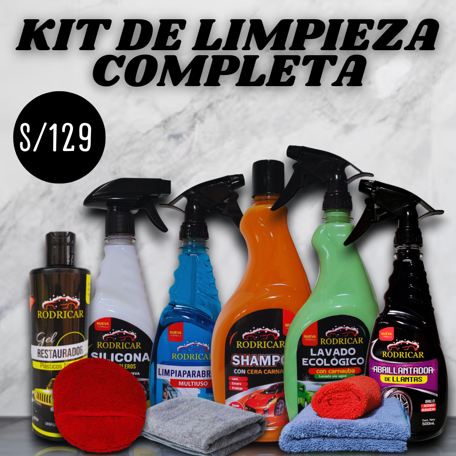 Kit de limpieza Completa para Carro